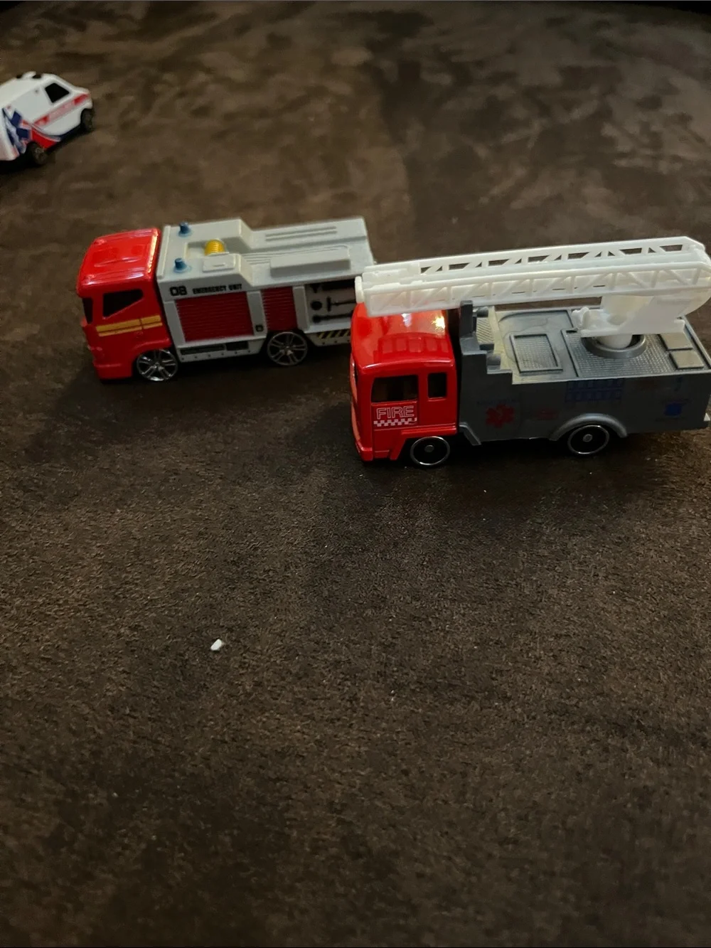 Assorted Kids Toy Vehicle Pack - Multi-Color Rescue & Construction Vehicles